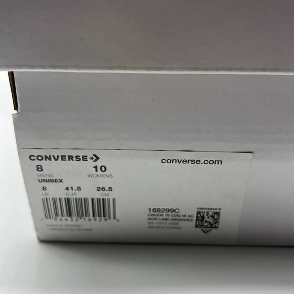 Converse
x Comme des Garçons Chuck 70 Hi AC "Bright Green" sneakers - Picture 9 of 9